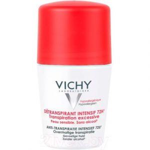 Антиперспирант шариковый Vichy Deodorants анти-стресс защита от избыточного потоотделения 72ч