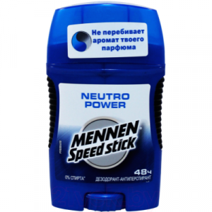 Дезодорант-стик Mennen Speed Stick Neutro Power