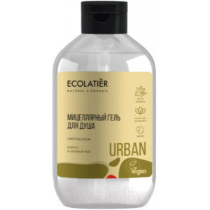 Гель для душа Ecolatier Urban мицеллярный кактус и зеленый чай