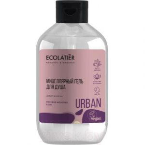 Гель для душа Ecolatier Urban мицеллярный рисовое молочко и ши