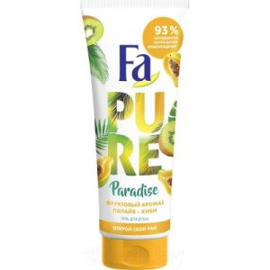 Гель для душа Fa Pure Paradise фруктовый аромат папайя-киви