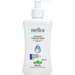 Гель для интимной гигиены Melica Organic с молочной кислотой и пантенолом