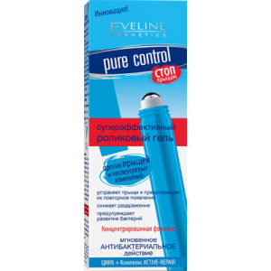 Гель для лица Eveline Cosmetics Pure Control роликовый суперэффективный