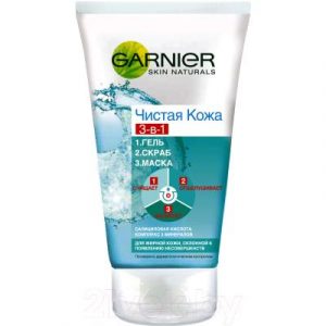 Гель для умывания Garnier Чистая кожа 3 в 1