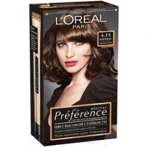 Гель-краска для волос L'Oreal Paris Preference 4.15 Каракас