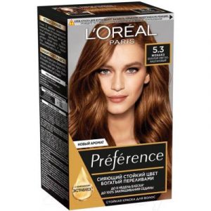 Гель-краска для волос L'Oreal Paris Preference 5.3 Монако золотой светло-каштановый