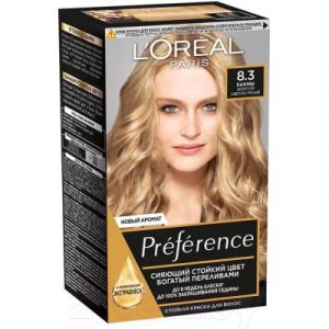 Гель-краска для волос L'Oreal Paris Preference 8.3 Канны золотой светло-русый