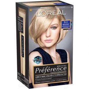 Гель-краска для волос L'Oreal Paris Preference 9.1 Викинг