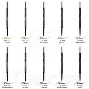 Карандаш для бровей L.A.Girl Shady Slim Brow Pencil-Auburn GB354