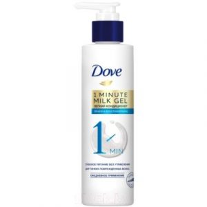 Кондиционер для волос Dove 1 Minute Milk Gel объем и восстановление