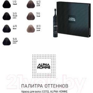 Краска-мусс для волос Estel Alpha Homme 4/0