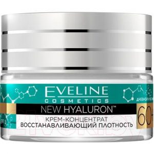 Крем для лица Eveline Cosmetics New Hyaluron концентрат восстанавливающий плотность 60+