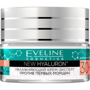 Крем для лица Eveline Cosmetics New Hyaluron увлажняющий против первых морщин 30+