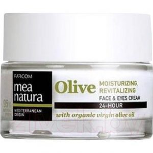 Крем для лица Farcom Mea Natura Olive для лица и век увлажняющий и восстанавливающий