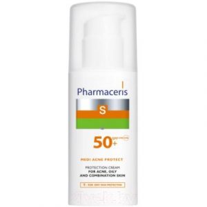 Крем для лица Pharmaceris S Medi Acne Protect защитный для комбинир жирной кожи SPF50+