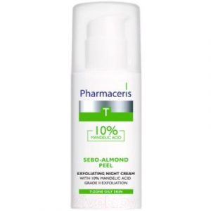 Крем для лица Pharmaceris T Sebo-Almond Peel 10% ночной