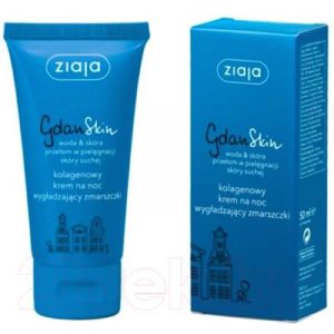 Крем для лица Ziaja Gdanskin ночной с коллагеном