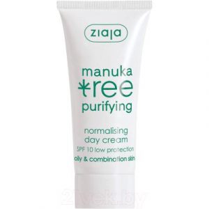 Крем для лица Ziaja Manuka Tree дневной нормал. для жирной и комбинир. кожи SPF10