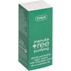 Крем для лица Ziaja Manuka Tree ночной мягко отшелушивающий с миндальной кислотой