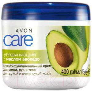 Крем для тела Avon Care увлажняющий для лица рук и тела с маслом Авокадо