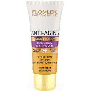 Крем для век Floslek Anti-Aging Gold & Energy Illuminating Eye Cream