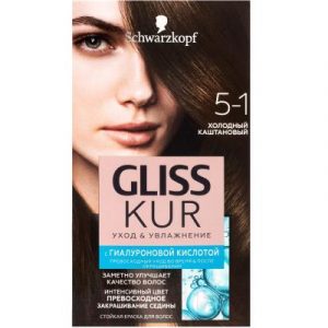 Крем-краска для волос Gliss Kur Уход и увлажнение c гиалуроновой кислотой 5-1
