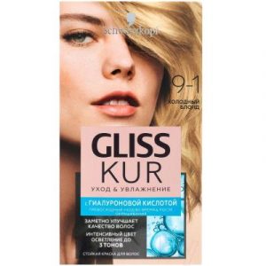Крем-краска для волос Gliss Kur Уход и увлажнение c гиалуроновой кислотой 9-1