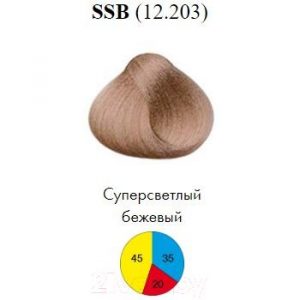 Крем-краска для волос Itely Aquarely SSB/12.203