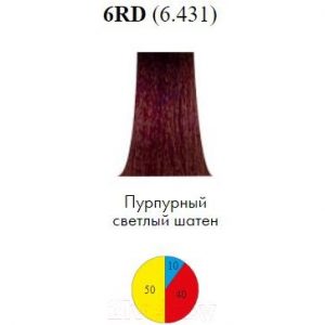 Крем-краска для волос Itely Colorly 2020 6RD/6.431