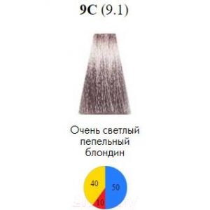 Крем-краска для волос Itely Delyton Advanced 9C/9.1