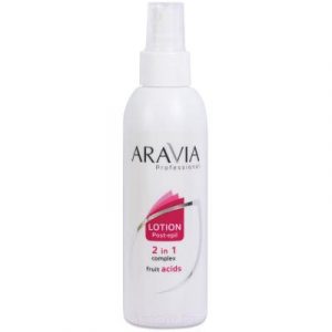 Лосьон после депиляции Aravia Professional 2 в 1 против вросших волос с фруктовыми кислотами