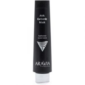 Маска для лица гелевая Aravia Professional Карбоновая пилинг-маска AHA Carbonic Mask