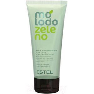 Маска для лица гелевая Estel Molodo Zeleno с хлорофиллом увлажнение