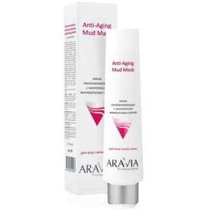 Маска для лица кремовая Aravia Professional Anti-Aging Mud с комплексом минеральных грязей