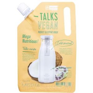 Маска для лица кремовая Missha Talks Vegan Squeeze Pocket Sleeping Mask Mega Nutritious