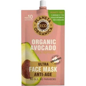Маска для лица кремовая Planeta Organica Eco Organic Avocado омолаживающая дой пак
