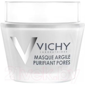 Маска для лица кремовая Vichy Purete Thermale с глиной очищающая поры