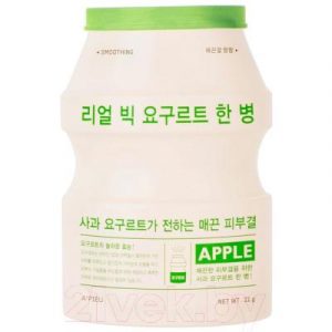 Маска для лица тканевая A'Pieu Real Big Yogurt One-Bottle Apple