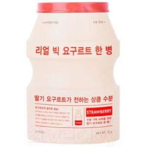 Маска для лица тканевая A'Pieu Real Big Yogurt One-Bottle Strawberry