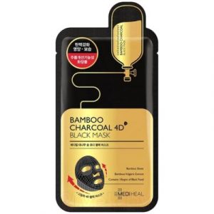 Маска для лица тканевая Mediheal Bamboo Charcoal 4D Black