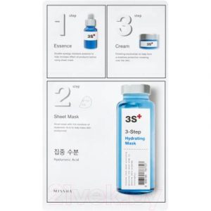 Маска для лица тканевая Missha 3-step увлажняющая