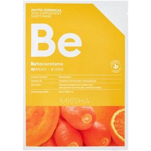 Маска для лица тканевая Missha Phyto-Chemical Skin Supplement Betacarotene Nourishing