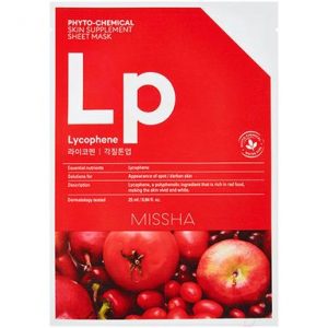 Маска для лица тканевая Missha Phyto-Chemical Skin Supplement Lycophene Peeling Tone осветляющ.