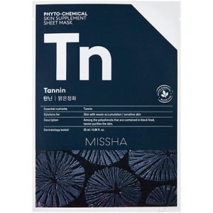 Маска для лица тканевая Missha Phyto-Chemical Skin Supplement Sheet Mask Tannin Purifying очищ.