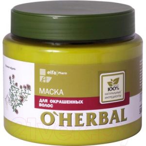 Маска для волос Elfa Pharm O'Herbal для окрашенных волос с экстрактом чабреца