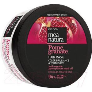 Маска для волос Farcom Mea Natura Pomegranate с маслом граната для окрашенных волос