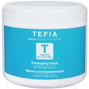 Маска для волос Tefia Treats by Nature разглаживающая с маслом оливы и монои