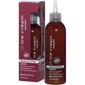 Масло для волос Inebrya Keratin Oil Elixir с кератином маслом арганы и макадамии