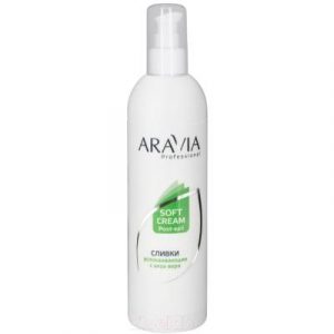 Молочко после депиляции Aravia Сливки Professional успокаивающие с алоэ вера