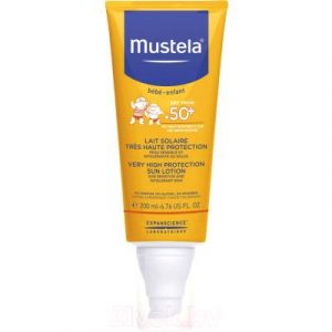 Молочко солнцезащитное Mustela SPF50+ с очень высокой степенью защиты